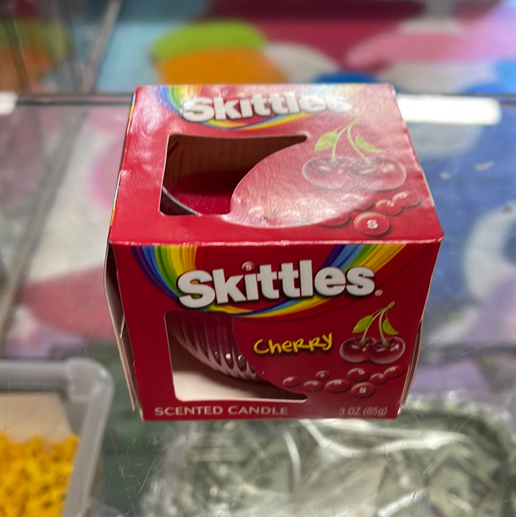 Skittles Cherry Candle