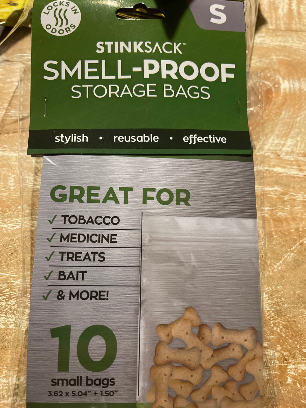 Stink Sack Small size Smell proof 10 pack in black