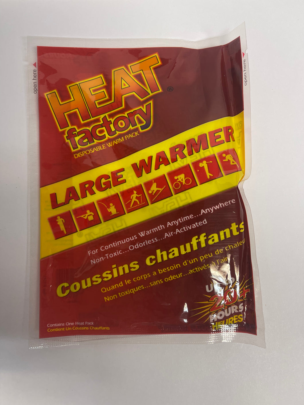 Heat pack for synthetic urine