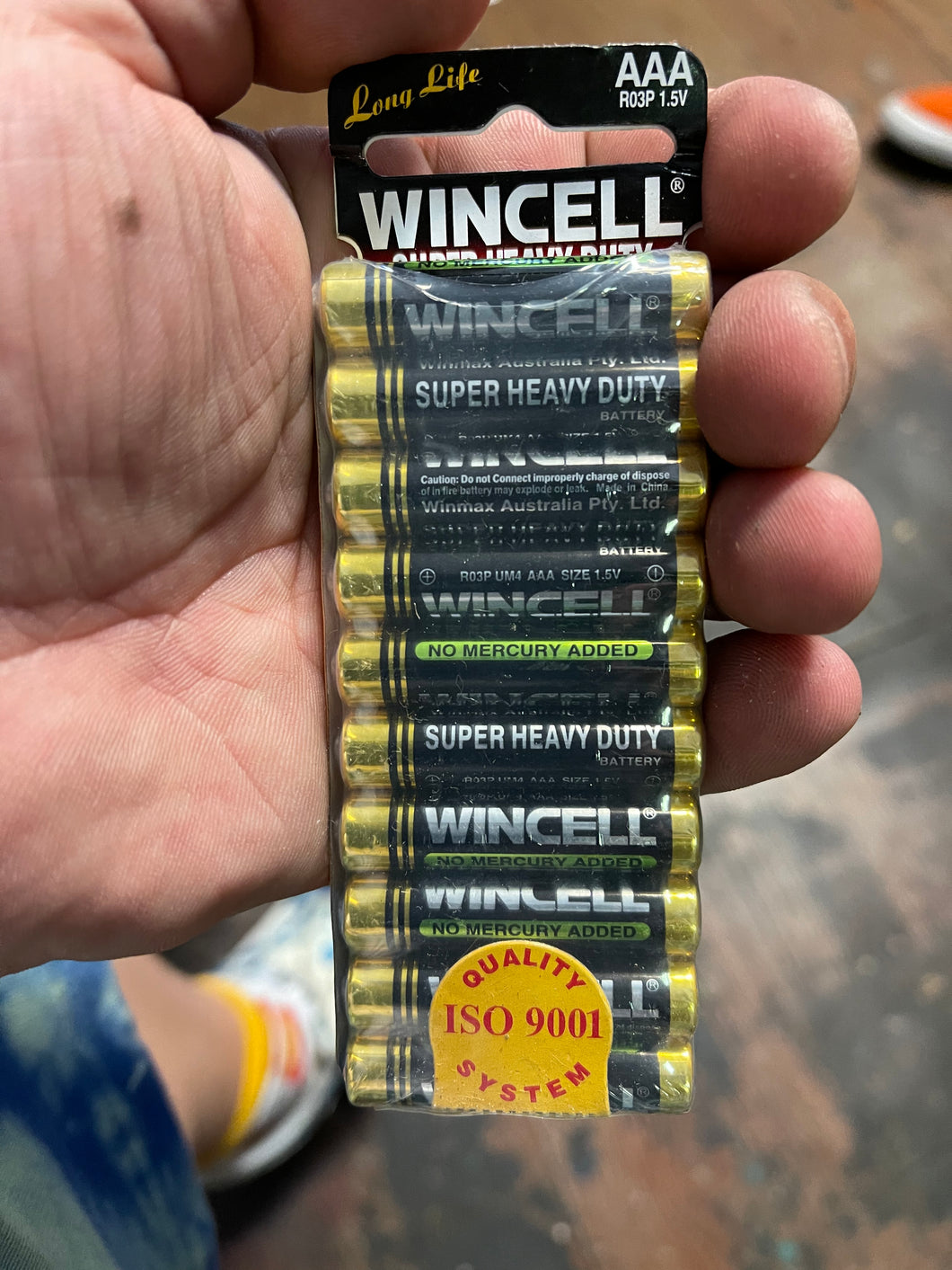 Wincell AAA batteries 10 pack