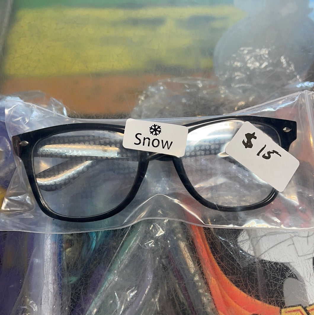 Snow diffraction glasses