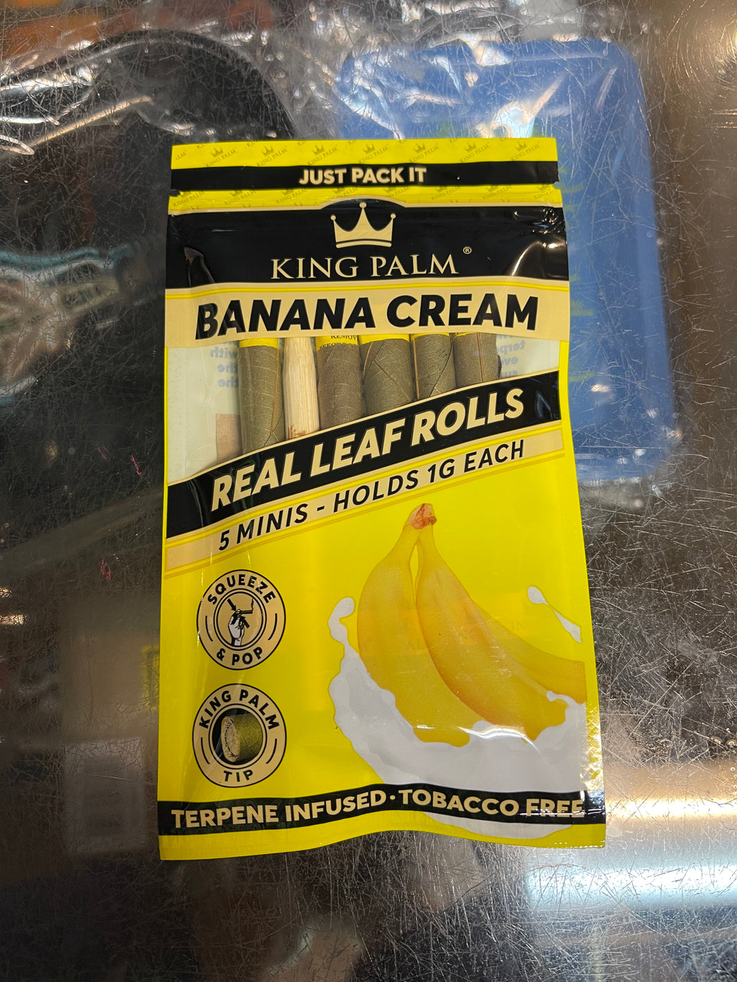 King Palm Banana Cream 5 pack 1 gram size