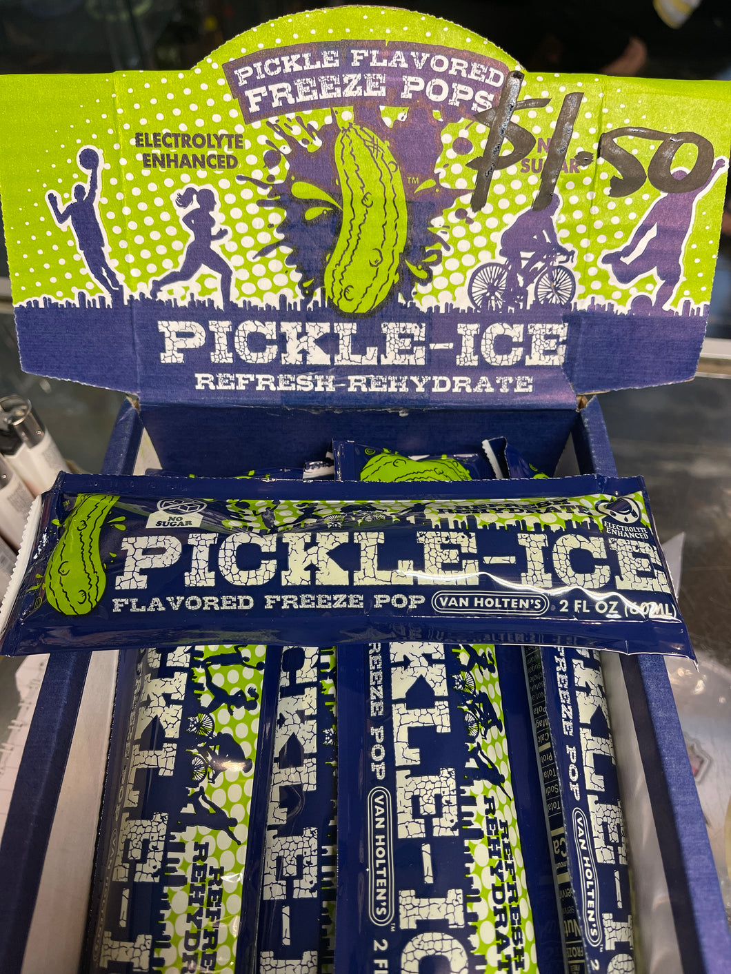 Pickle Ice Flavoured Freeze Pop
